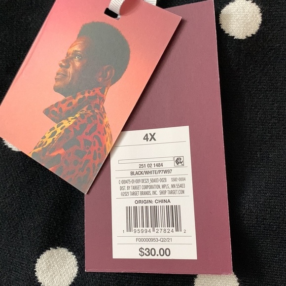 𝅺(4X)- Victor Glemaud for Target Polka Dot Tank Top - Picture 8 of 9